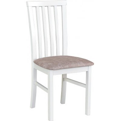 MIA 1 (MILANO 1)- jídelní židle bílá/ látka č. 25B (pův.18A) - kolekce "DRE" (K150-Z)