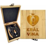 Sablio Dárková sada na víno Král vína: 147×168×49 mm – Hledejceny.cz