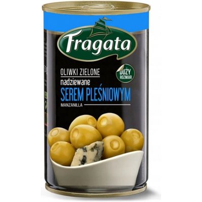Fragata Zelené olivy manzanilla bez pecky se sýrovou náplní 300 g – Zboží Dáma