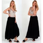 Fashionweek dlouhá maxi letní španělská sukně ze vzdušného materiálu s volánky ZIZI266 černá – Sleviste.cz