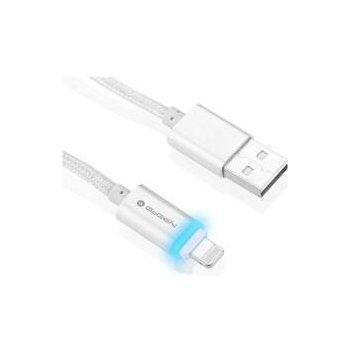 GoGEN LIGHTNL 100 MM02 USB/Lightning, 1m, oplétáný, stříbrný