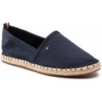 Tommy Hilfiger Basic Tommy Flat Espadrille FW0FW06497 tmavomodrá – Zboží Dáma