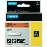 DYMO vinylová páska RHINO D1 12 mm x 5,5 m, černá na oranžové, S0718490 – Zboží Živě