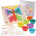 Montessori Dřevěná mozaika barevné set – Zbozi.Blesk.cz