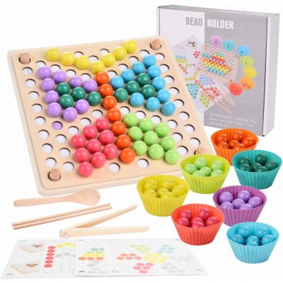 Montessori Dřevěná mozaika barevné set