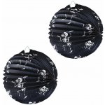 Rappa Lampion Halloween kulatý kostlivci 25 cm 8590687000438 – Hledejceny.cz