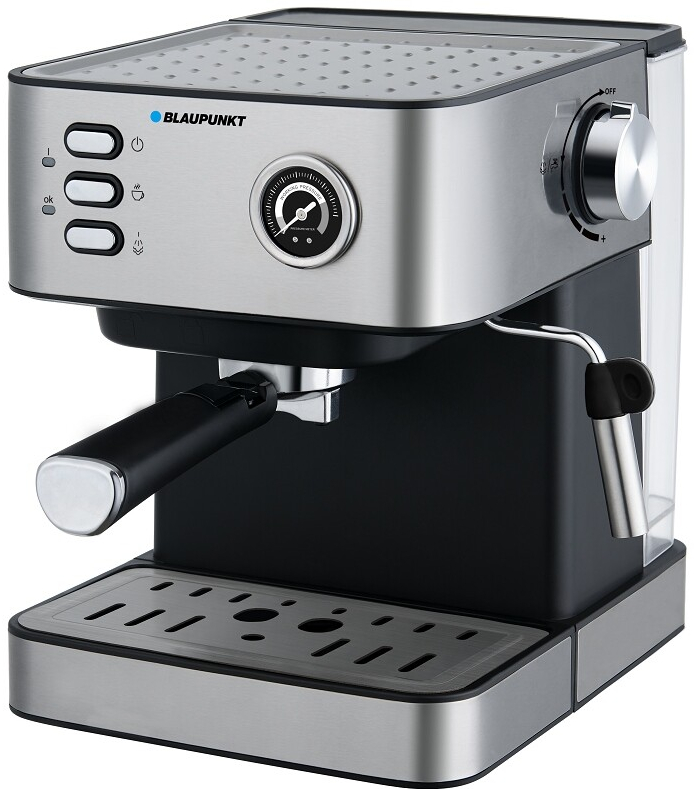 Pákový tlakový kávovar Blaupunkt CMP312 850 W, stříbrná/šedá