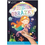 Vyškrabávací obrázky Mořská panna 2 archy – Zboží Dáma
