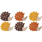 Koh-i-noor Ježci dřevění 4 x 3 cm mix barev, 12 ks (42008) – Hledejceny.cz