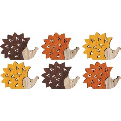 Koh-i-noor Ježci dřevění 4 x 3 cm mix barev, 12 ks (42008) – Hledejceny.cz