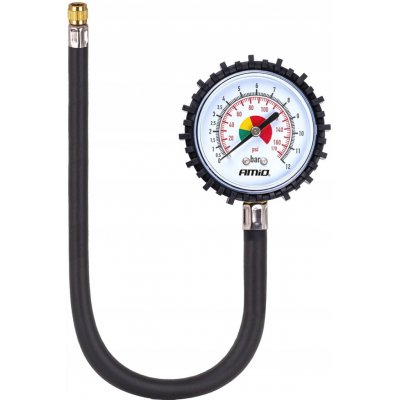 AMIO Analogový tlakoměr pneumatik 0-12 bar, hadice 30cm 04468 – Zboží Mobilmania