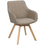 Rowico Alison Tmavě béžové s přírodní podnoží – Zboží Dáma