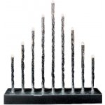 M.A.T. GROUP svícen vánoční 9 svíček LED,teplá BÍ,kov.,26x31x5,5cm,2xtuž.AA baterie – Hledejceny.cz