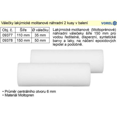 Váleček malířský 150x50x6mm Moltopren 2 ks – Sleviste.cz