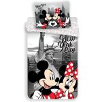 Jerry Fabrics Povlečení Mickey a Minnie v New Yorku 02 Polyester mikrovlákno micro 140x200 70x90 – Zboží Mobilmania