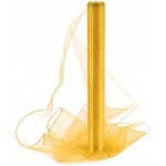 Paper Design Organza obšitá 40cm/9m - žlutá - 242011 – Zboží Dáma