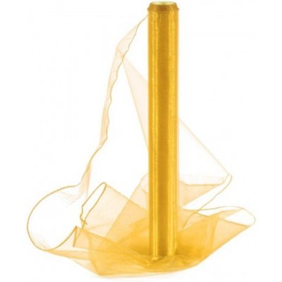 Paper Design Organza obšitá 40cm/9m - žlutá - 242011 – Zboží Dáma