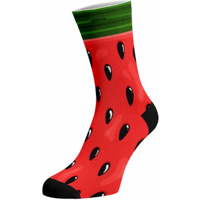 Walkee barevné ponožky Meloun Červená – Zboží Mobilmania