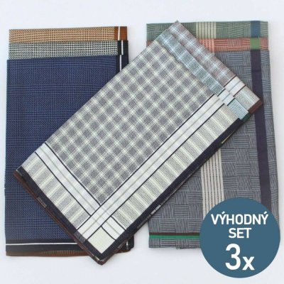 Etex Luxusní pánské kapesníky z česané bavlny - výhodný set 9 kusů – Zboží Dáma