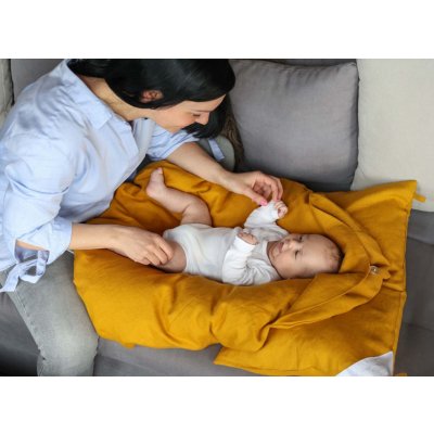 Eva Kiedroňová Set 4v1 Dráček Lněný sen hořčice – Zboží Mobilmania