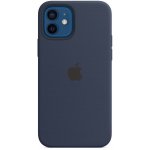 Apple iPhone 12 / 12 Pro Silicone Case with MagSafe Deep Navy MHL43ZM/A – Zboží Mobilmania