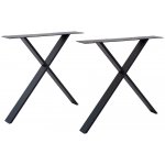 CITYLINE Stolová noha Stockholm, 780 × 130 × 720 mm, černá, 2 ks 50101.1471.00011 – Sleviste.cz