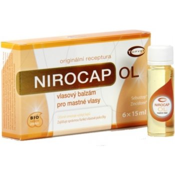 Nirocap OL vlasový balzám pro mastné vlasy 6 x 15 ml