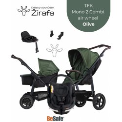 TFK set Mono2 combi pushchair air wheel olive 2024 + autosedačka Go Beyon