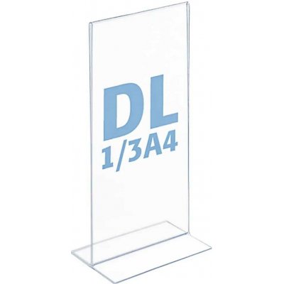 A-Z Reklama CZ plastový stojánek na 1 list tvar T DL 1/3A4 na výšku – Zboží Dáma