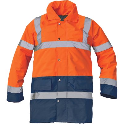 Cerva Sefton Reflexní zimní bunda oranžová/navy - námořnická modrá – Zboží Mobilmania