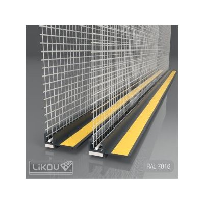LIKOV LS-VHL 06 lišta okenní začišť. 6mm s krycí lam. a s tk.100mm délka 2,4m antracit – Hledejceny.cz