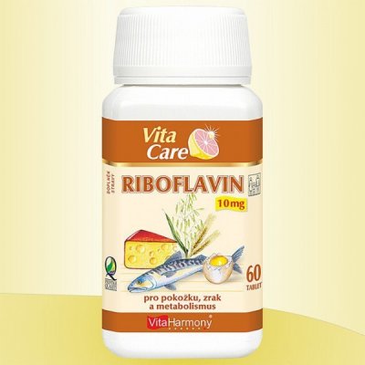 Riboflavin Vitamin B2 10 mg 60 tablet – Hledejceny.cz