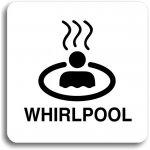 Accept Piktogram "whirlpool II" (80 × 80 mm) (bílá tabulka - černý tisk bez rámečku) – Zbozi.Blesk.cz