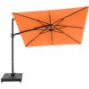 Zahradní slunečník Slunečník výkyvný Doppler myZone 220 x 300 cm LED oranžová