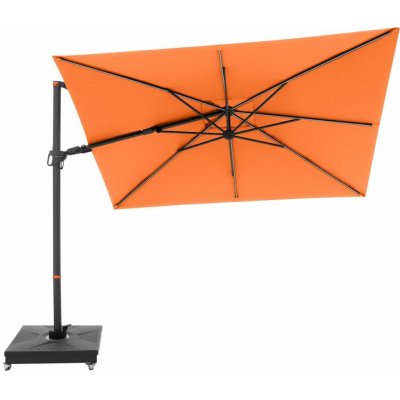Slunečník výkyvný Doppler myZone 220 x 300 cm LED oranžová – Hledejceny.cz
