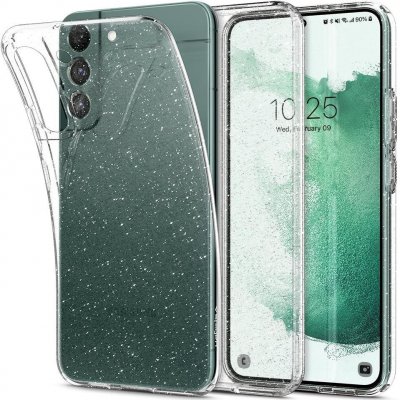 Spigen Liquid Crystal Glitter, crystal quartz - Samsung Galaxy S22 – Zboží Mobilmania