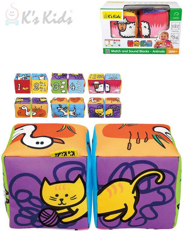 Ks Kids Baby soft kostky textilní 2ks zvířátka
