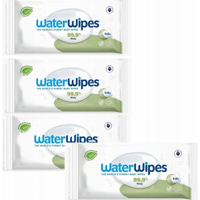 Water Wipes 99,9 % vody vlhčené ubrousky 4 x 60 ks – Zboží Dáma