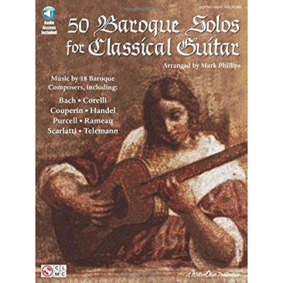 50 Baroque Solos For Classical Guitar noty kytarová tabulatura klasická kytara – Zboží Mobilmania