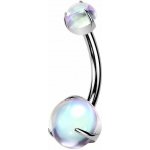 MARRE Piercing do pupíku měsíční kámen TITAN (5 a 8 mm) TIT1599 – Zboží Dáma