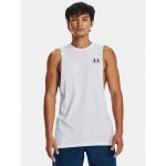 Under Armour UA LEFT CHEST CUT OFF TANK-WHT Bílá – Zbozi.Blesk.cz