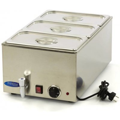 Maxima Vodní lázeň s kohoutkem - včetně sady 3 x 1/3 GN – Zboží Dáma