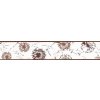 Bordura na zeď IMPOL TRADE D 58-041-1 Samolepící bordura pampelišky hnědé, rozměr 5 m x 5,8 cm