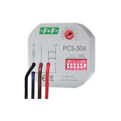 PCS-506 - Univerzální časové relé, 8 funkcí, 230V, 10A, 1x NO – Hledejceny.cz