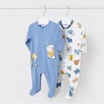 MAYORAL chlapecký newborn set 2ks overalů DR modrá – Zboží Mobilmania