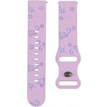 Madvell Silikonový řemínek květiny fialová s lilou – Zboží Mobilmania