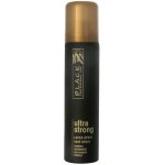 Black Ultra Strong Hair Spray objemový lak s leskem na vlasy pevně tužící 75 ml – Zboží Dáma