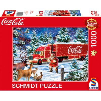 SCHMIDT Coca cola Vánoční kamion 1000 dílků – Hledejceny.cz