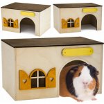 JK ANIMALS Dřevěný domek Kvádr pro morčata 23 x 15 x 13 cm – Hledejceny.cz