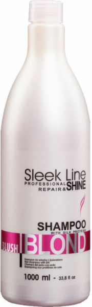 Stapiz Sleek Line Blush Šampon na blond vlasy 1000 ml